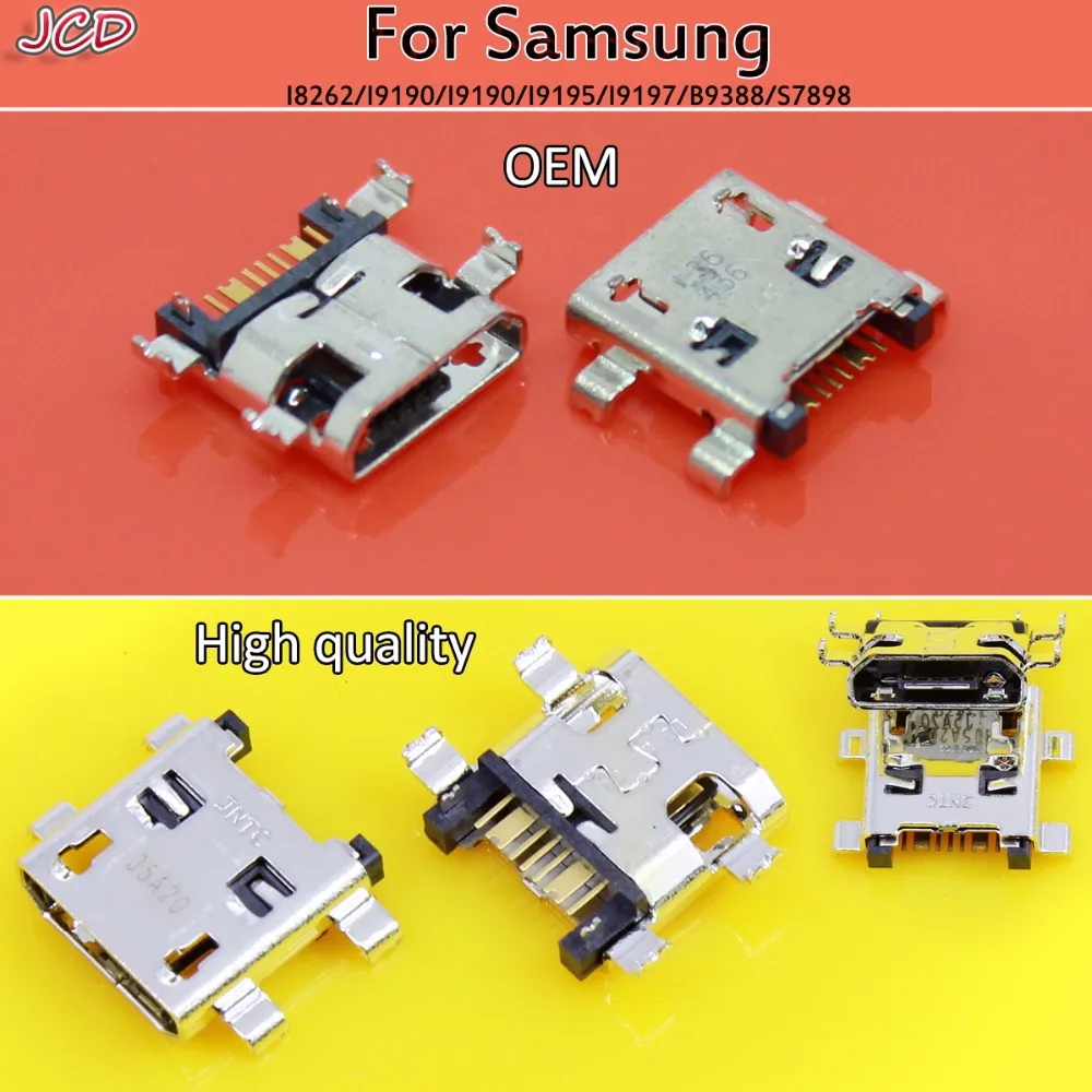 JCD Micro USB зарядная док станция гнездо порт для Samsung Galaxy i8262 S4 Mini I9190 i9192 i9195 G360 S6310 S6500 7