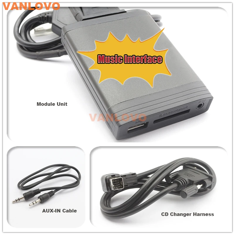 YATOUR цифровой музыкальный Changer aux-in SD USB MP3 адаптер для Сузуки Кларион Ce-Net радио