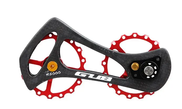 GUB Drivetrain 17 T bicicleta de carbono de cerámica rodamiento de rueda de bicicleta trasero Derailleur polea para SHIMAN0 5800/5700/4600 /4700/105 GUB Drivetrain 17 T bicicleta de carbono de cerámica rodamiento de rueda de bicicleta trasero Derailleur polea para SHIMAN0 5800/5700/4600 /4700/105