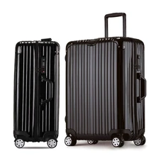 20 22 24 26 Inch Luggage Suitcases With Wheels Road Aluminum Frame Trolley Case Brand ABS PC Travel Luggage TS Lock Suitcase
