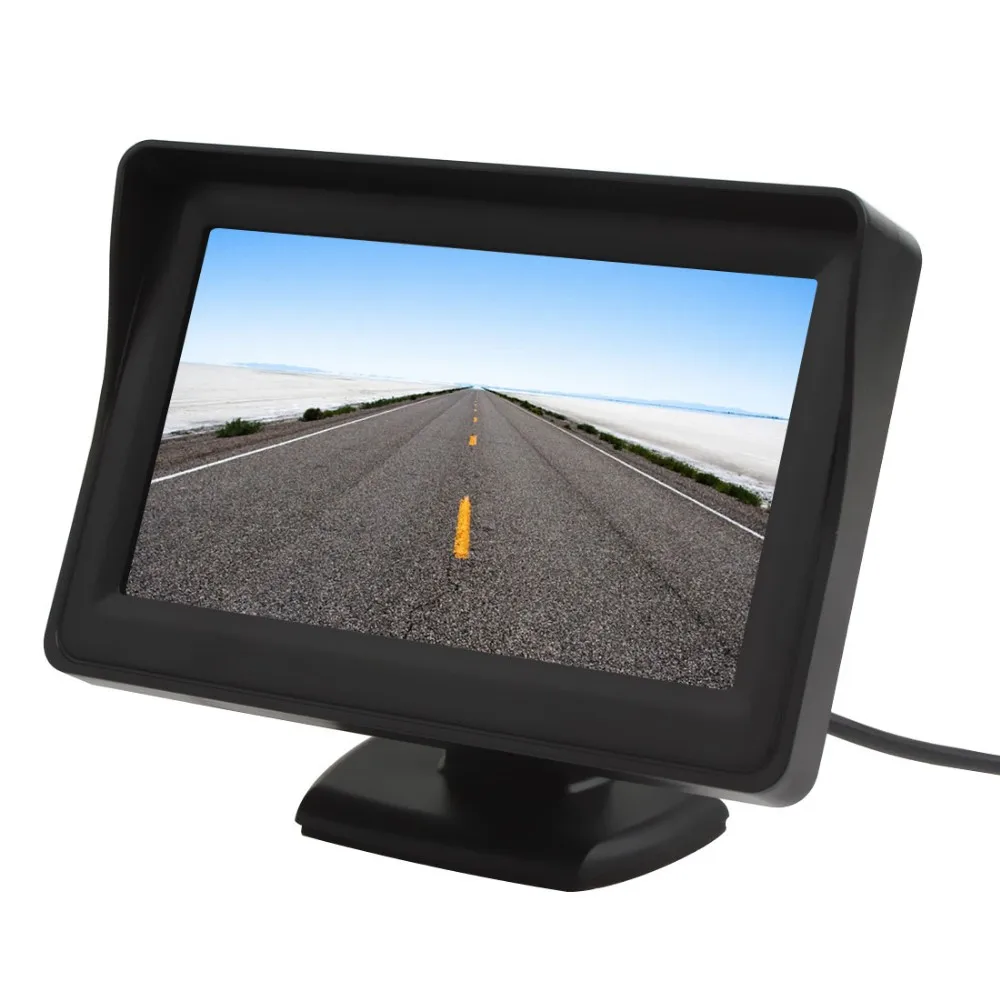 TUAO Portable 4.3 inch 480 x 240 HD Car Display Screen Car Monitor with