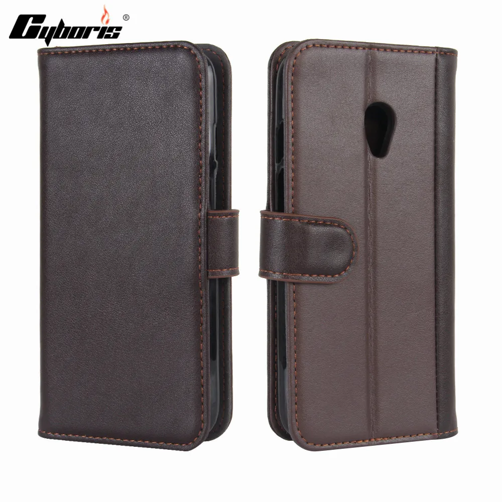 

CYBORIS for Vodafone Smart Prime 7 Case Genuine Real Cow Leather Case for Vodafone Smart Prime 7 / VF600 Flip Cover Wallet Stand