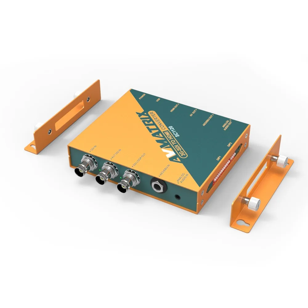 Конвертер масштабирования AVmatrix 3G SDI в HDMI и AV 1080P 720p SC1120 конвертер для