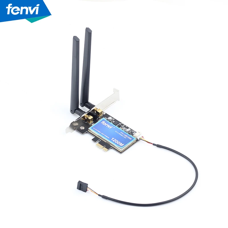 Настольный двухдиапазонный 1200 Мбит/с Bluetooth 4,0 PCI-E беспроводной WiFi адаптер 802.11ac Broadcom Wifi карта WLAN для MAC Hackintosh Windows - Цвет: FV-HB1200 PCI WiFi