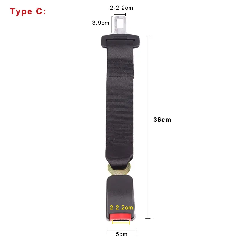 Универсальный чехол для ремня безопасности автомобиля удлинитель ремня безопасности 3 размера удлинитель ремня безопасности пряжка зажим ремня безопасности авто аксессуары
