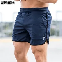Мужские шорты до середины икры, спортивные тренажеры, фитнес, бодибилдинг, повседневные джоггеры, тренировочные Брендовые спортивные короткие штаны, спортивные штаны