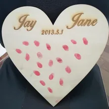 

Personalized Heart Shape Wedding Guest Book Alternative Sign,Custom Wedding Decor Guestbook Wooden Wedding Gift