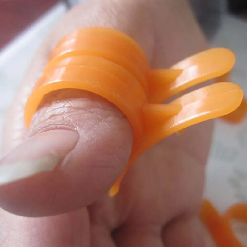 15 шт./лот инструменты для приготовления пищи Parer пальчикового типа открытая оранжевая Чистка оранжевые инструменты Креативные кухонные аксессуары