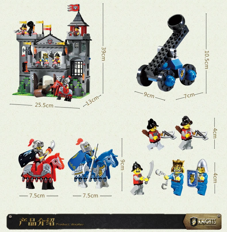 

ENLIGHTEN 1021 NEXO Medieval Eagle Castle Knight Carriage Pagoda DIY Model Assemble Building Blocks minifig Kids Toys Gift