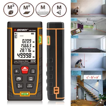 

SNDWAY Laser Distance Meter 120m 100m 70m 50m Laser Range Finder rangefinder metro trena laser tape measure ruler Roulette tool