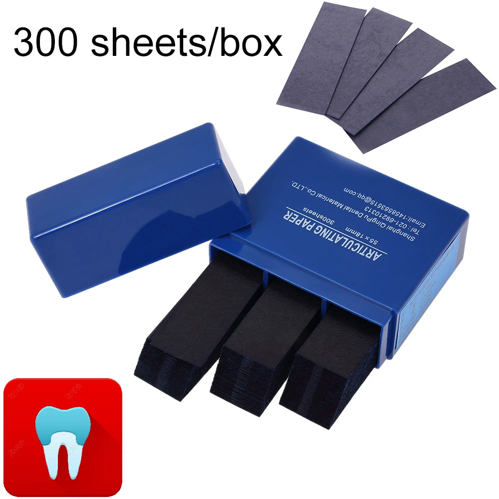 300 Sheet/Box Dental Articulating Paper Strips Dentistry Lab Instrument