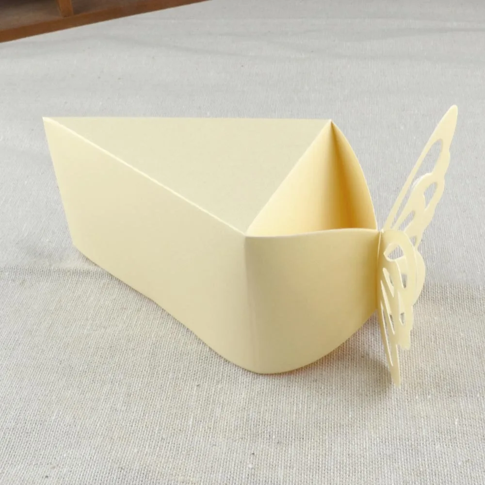 5 стилей Творческий треугольник-shape форме, благодаря чему создается ощущение невесомости с торт роскошная коробка для конфет Бумага Коробки, 100 шт./компл. День рождения украшения для детей день рождения ребенка, подарочная сумка