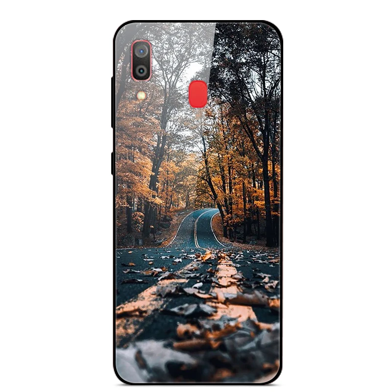B для samsung Galaxy A30 чехол A 30 стеклянный жесткий чехол для телефона s для samsung Galaxy A30 чехол A20 Мягкий Бампер закаленное покрытие 6,4