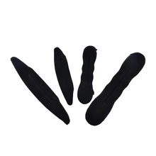 4 шт./компл. черный волшебный Поролоновый спонж зажим для укладки волос Donut бигуди чайник с кольцом инструмент Аксессуары