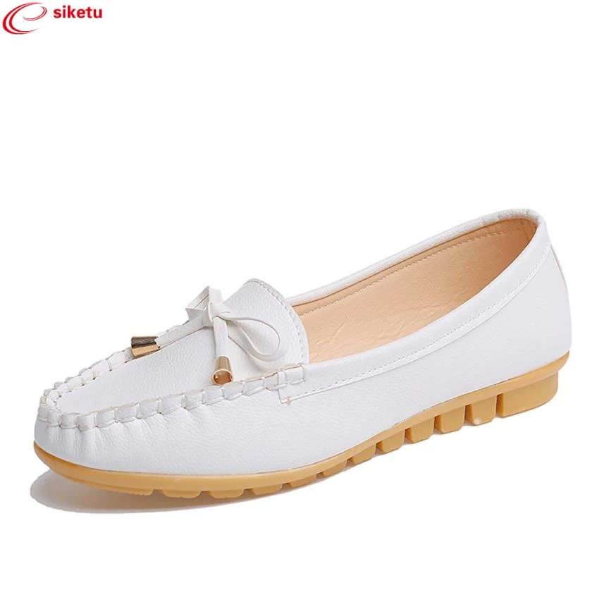 Charming Nice siketu 2017 Fashional Women Flats Shoes Slip On Comfort Shoes Flat Shoes Loafers Best Gift Drop Shipping Y30 charming nice siketu best gift baby flats tassel soft sole cow leather shoes infant boy girl flats toddler moccasin y30