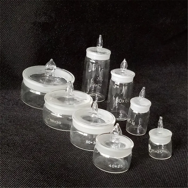 

Clear Lab Silica Crucible Heat Resisting Quartz Crucible Laboratory Quartz Weighing Bottle With Lid