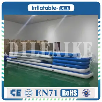 

Inflatable Gymnastics Air Track Tumbling Mat Air Track Floor Mat with Electric Air Pump for Home Use/Training/Cheerleading