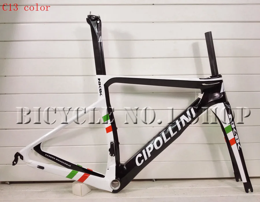 Sale T1000 cipollini NK1K taiwan made Full carbon road  bike bicycle frame fork seatpost QR brake&Disc Brake XDB/DPD available 16