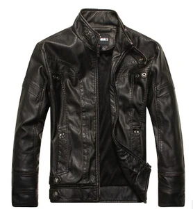 Новинка, брендовые мотоциклетные кожаные куртки для мужчин, мужская кожаная куртка, jaqueta de couro masculina, мужские кожаные куртки, парка, 5XL пальто - Цвет: Black