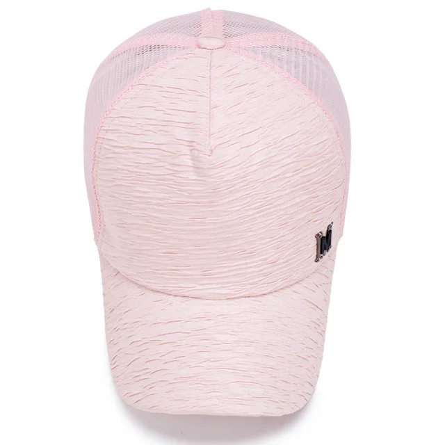 [Rancyword] 2017 New Fashion Baseball Caps For Women Summer Mesh Cap Hats Adjustable Bone Solid Color Hip Hop Hat Lady RC1180