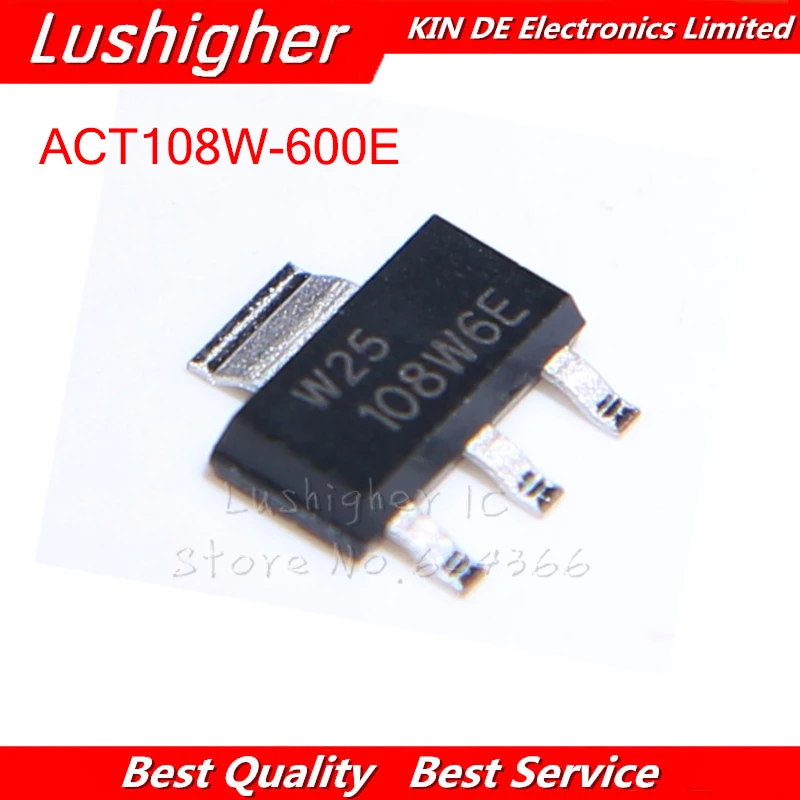 10 шт. для поверхностного монтажа SOT223 108W6E SOT 223 ACT108W600E SMD ACT108W|Интегральные схемы| |