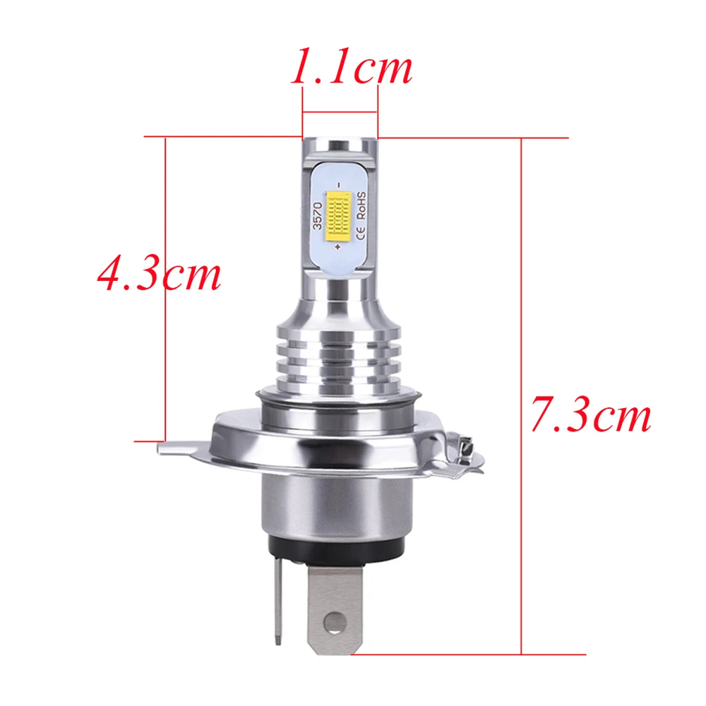 Castaleca H7 H4 Светодиодные Автомобильные фары супер яркий прочный H1 H3 H8 H11 H13 9005 9006 9007 Canbus Противотуманные фары Поворотная сигнальная лампа лампы