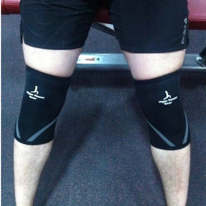 2020 Vigor Power Gear Cheaper 5mm Weight Lifting Knee Sleeves Neoprene Knee Support For Crossfit Slimming Yoga Thick Warm Pad 232271 From
