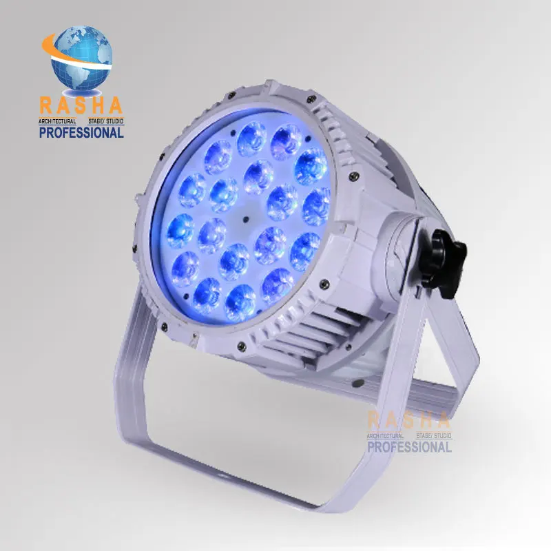 

Rasha Best Sell Waterproof 18*10W LED's 4in1RGBW LED Par Light,Outdoor Par Light For Stage Disco Party Event