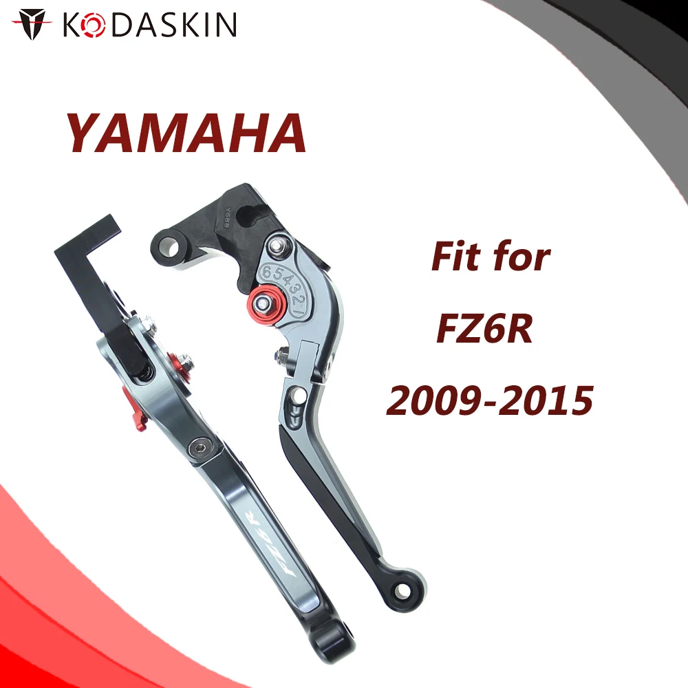 

KODASKIN CNC Adjustable for YAMAHA FZ6R 2009-2015 Folding Extendable Brake Clutch Levers