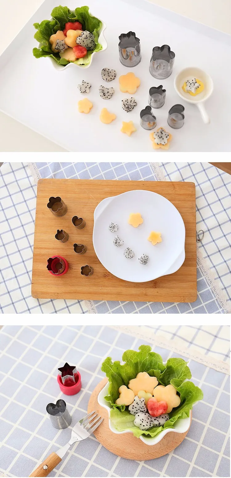 Metel Flower Cookie Mold with ABS Handle