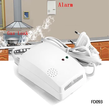

2PCS Gas Leak Detector Sensitivity Combustible Alarm Coal Natural Portable Warning EU only For Home Security Safety