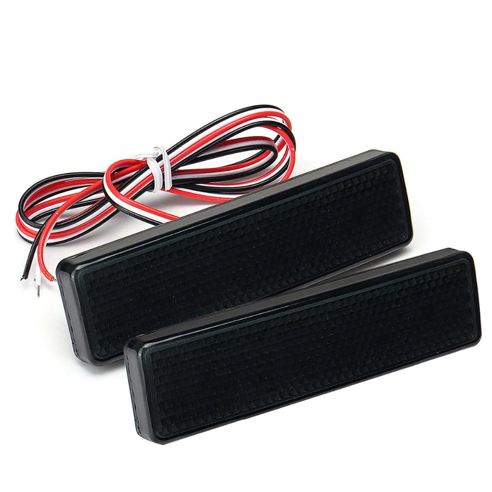 

2x Black Smoked LED Rear Bumper Reflector Light For Opel / Vauxhall Movano A Vivaro For Renault Master/Trafic For Nissan Primast