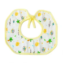 5 шт./лот для маленьких мальчиков нагрудники для девочек хлопок Круглый Повернуть анис Слюна Полотенца рот водостойкая ткань малыша ужин Кормление нагрудники