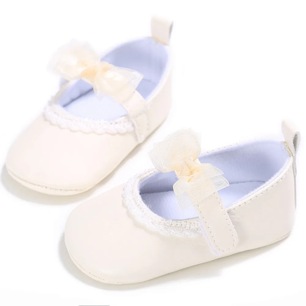 TELOTUNY Toddler Girl Crib Shoes Newborn Flower Soft Sole Anti slip