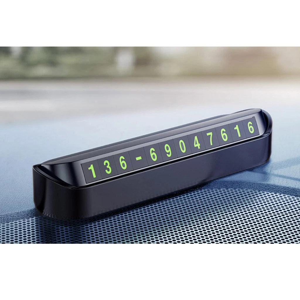 

1 Set Car Temporary Parking Card Phone Magnetic Number Card Plate Self-adhesive Tape Car Park Parking Card Slot Car Accessories