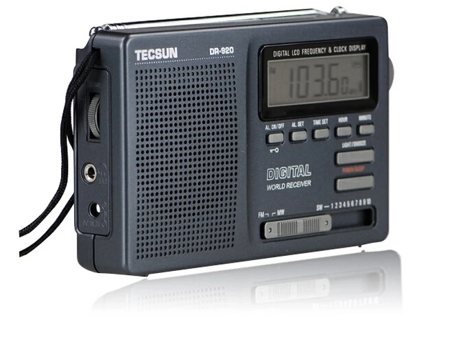 TECSUN DR-920C Digtal Дисплей FM/MW/SW (12 полос) Портативный Радиоприемник DR-920 | Электроника