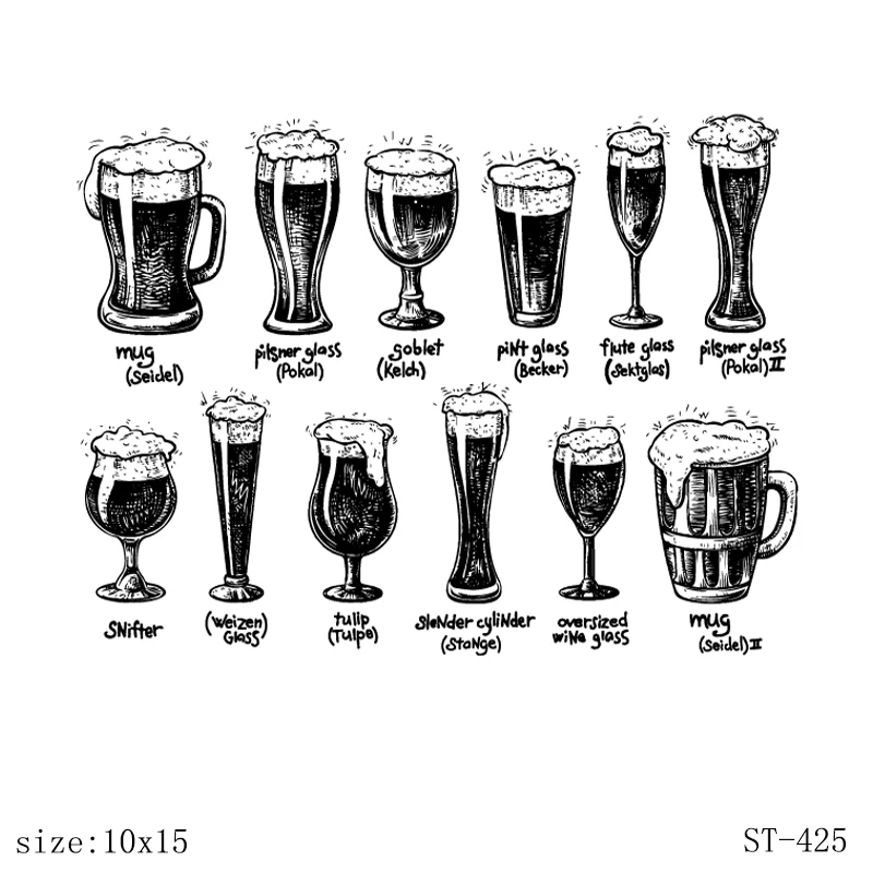 

AZSG Beer Carnival Clear Stamps/Seals For scrapbooking DIY Card Making/Album Silicone Decoration crafts