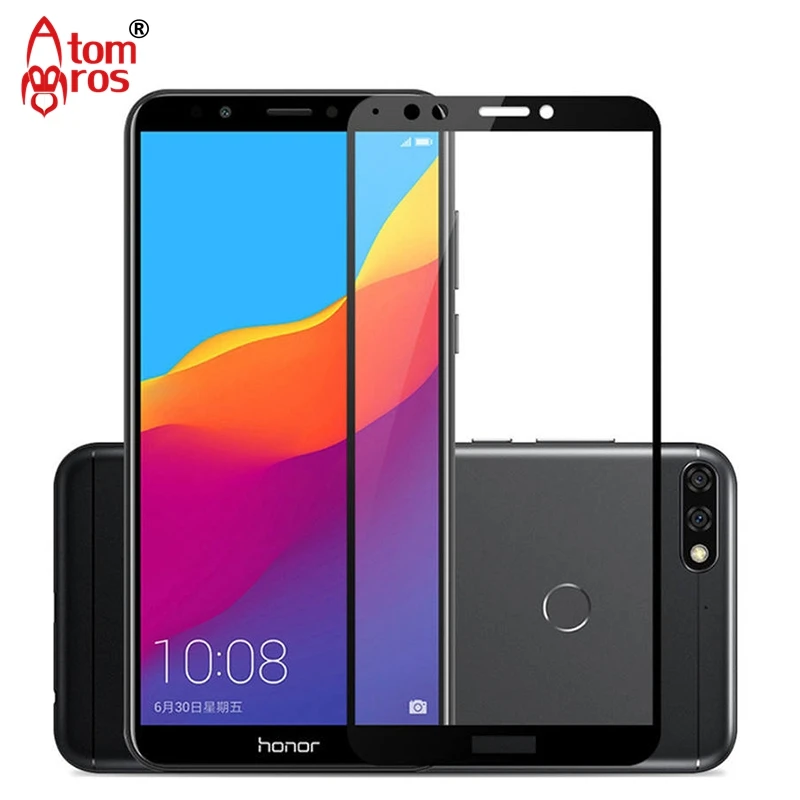 AtomBros 2.5D 9H Tempered Glass Full Cover Screen Protector For Huawei Y6 2018 / Honor 7A Protective Film Guard | Мобильные телефоны