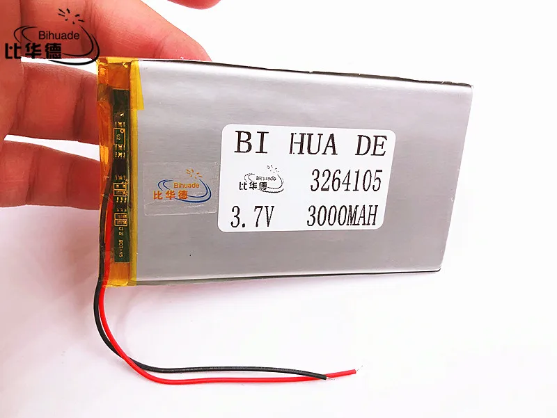 Li-po Размеры 3264105 3,7 V 3000 mah литий-полимерный Батарея с защитой доска для 7-дюймовый планшетный ПК