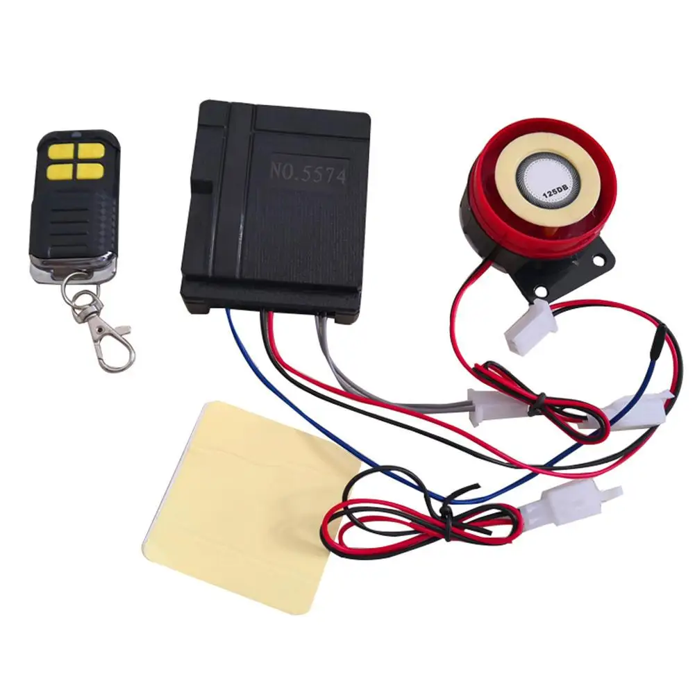 

Motorcycle 125db Security Alarm System Motorbike Engine Start Remote Alarm Tool Motorcycle Adapter Waterproof Anti-theft Device