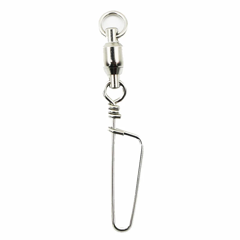 

30pcs/bag Snap Fishing Swivels Connectors Rolling Swivel with Coastlock Snap Hook Lure Connector Terminal for Fishing Tackle B4