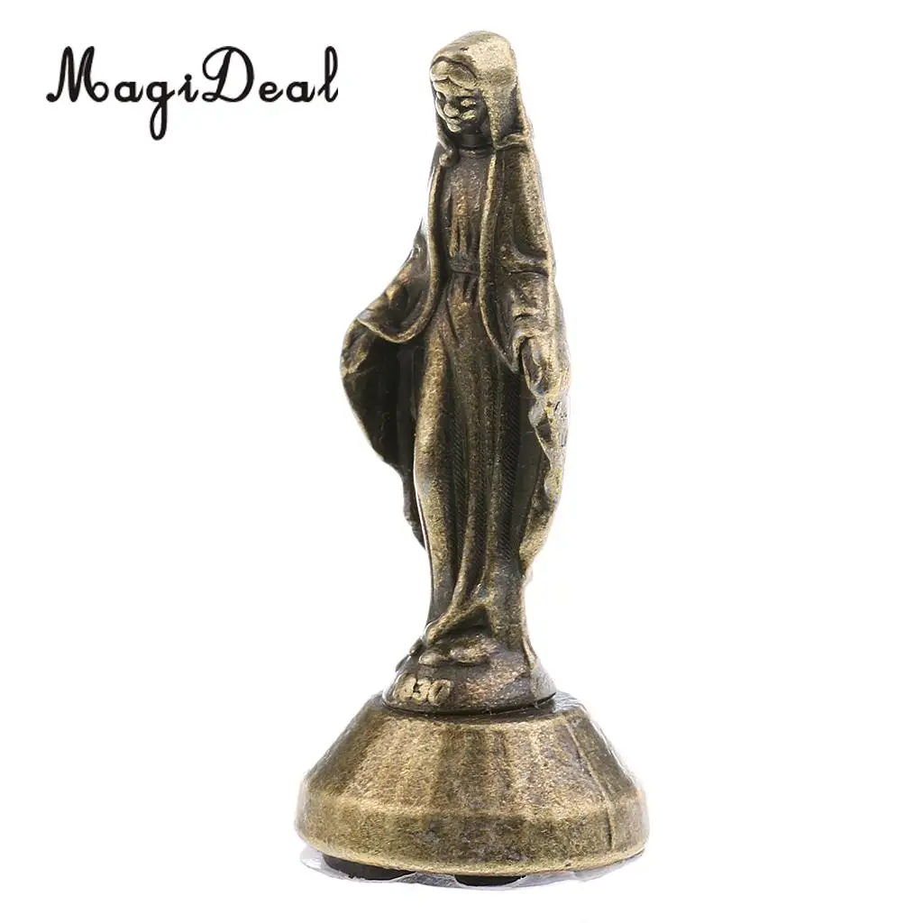 

Mary Madonna Figurine Statue Catholic Perfect for Car Home Decoration Bronze