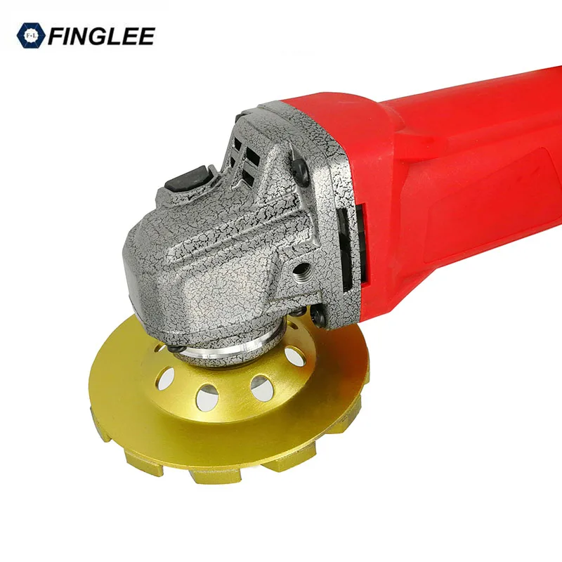 FINGLEE 4inch/5inch Inner 22.23mm Diamond Wheel Disc Bowl Grinding Cup Concrete Granite Marble Polishing Pads Masonry Tools
