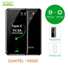 OUKITEL K5000 21MP+16MP Smartphone 5.7” 5000mAh Android 7.0 MTK6750T Octa Core RAM 4GB+ROM 64GB Dual SIM OTG 4G Mobile Phone