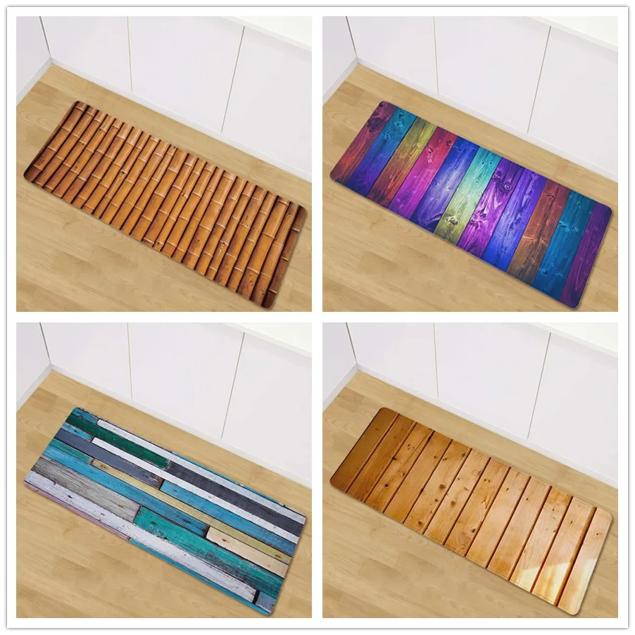 

12 styles Creative Europe Type 3D Printing Carpet Hallway Doormat Anti Slip Bathroom Carpet Absorb Water Kitchen Mat/Rug