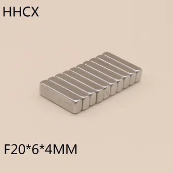 

50pcs/lot magnet 20x6x4 mm N35 Strong Square NdFeB Rare Earth Magnet 20*6*4 mm Neodymium Magnets 20mm x 6mm x 4mm