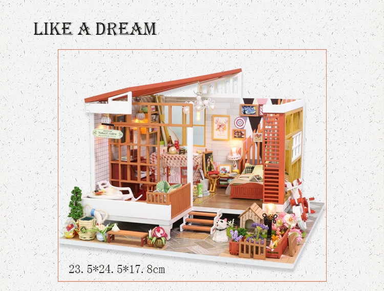 Кукольный домик Cutebee миниатюрная мебель кукольный домик Сделай Сам миниатюрные домики комната коробка театральные игрушки для детские наклейки кукольный домик NJ11A