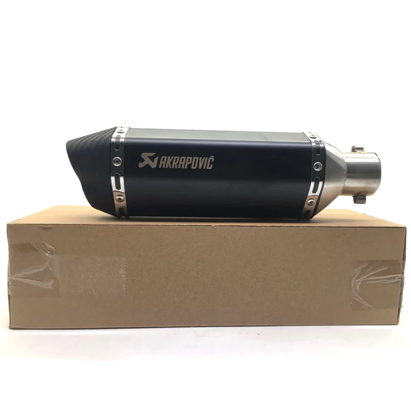 

370mm akrapovic exhaust motorcycle muffler escape moto not have db killer Exhaust Systems for honda benelli msx125 nmax FS001