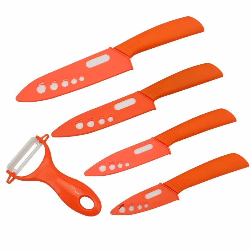 FINDKING High quality 3 4 5 6 inch Zirconia Ceramic fruit Knife set Paring knives for vegetable bread as Christmas present (9)