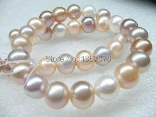 

shitou 004 wholesale 10-11mm multicolor freshwater pearl 1 strands